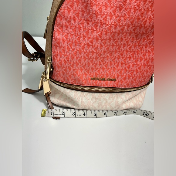 Michael Kors Rhea Medium Backpack Raspberry Multi - Picture 10 of 10